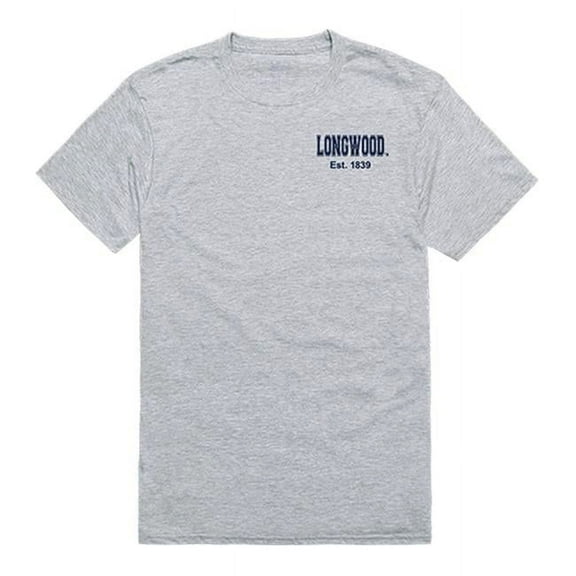 W Republic 528-330-HGY-03 Longwood University Men Practice T-Shirt, Heather Grey - Large