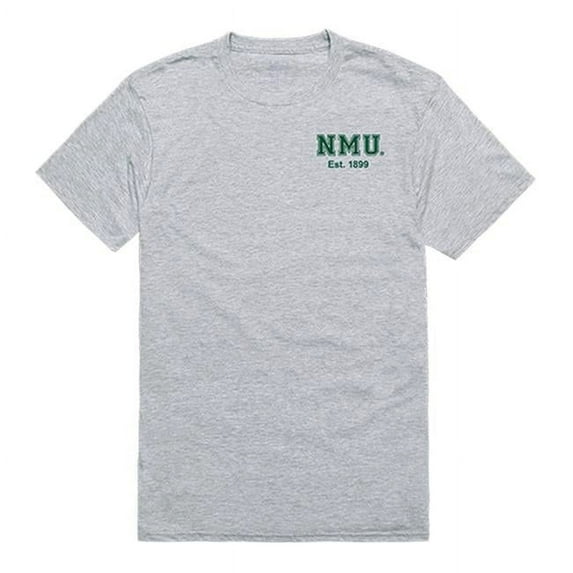 W Republic 528-357-HGY-01 Northern Michigan University Men Practice T-Shirt, Heather Grey - Small