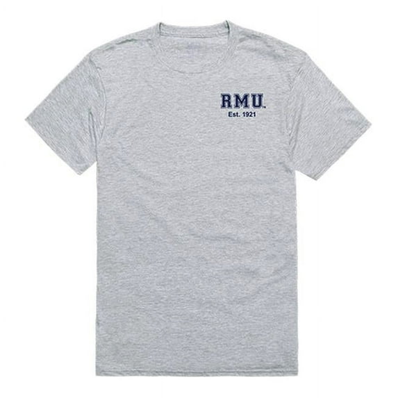 W Republic 528-369-HGY-04 Robert Morris University Men Practice T-Shirt, Heather Grey - Extra Large