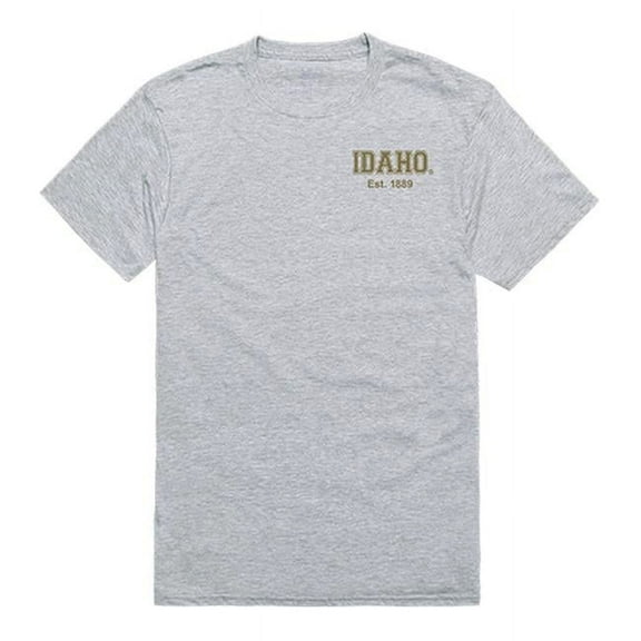 W Republic 528-395-HGY-05 University of Idaho Men Practice T-Shirt, Heather Grey - 2XL