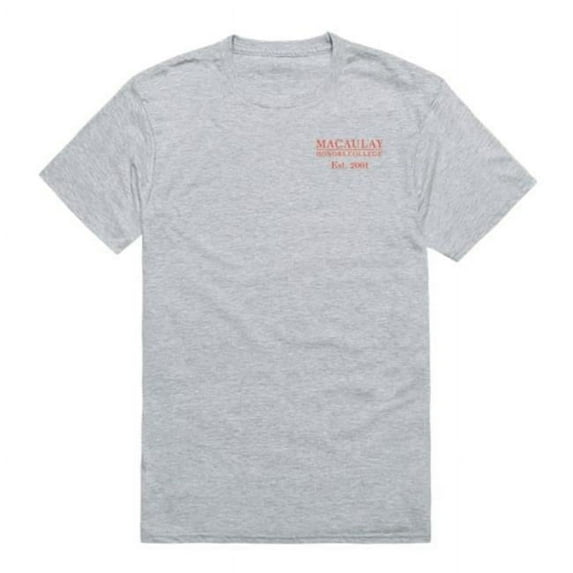W Republic 528-534-HGY-04 Macaulay Honors College Practice T-Shirt, Heather Grey - Extra Large