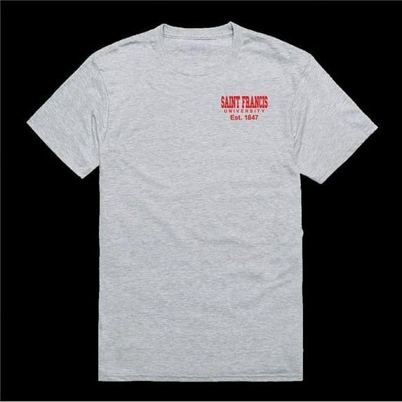 W Republic 528-669-HGY-02 Saint Francis University Red Flash Practice T-Shirt, Heather Grey - Medium