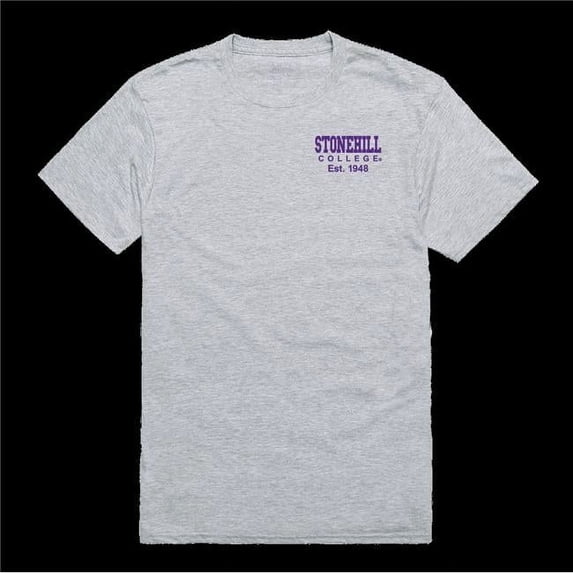 W Republic 528-730-HGY-01 Stonehill College Skyhawks Practice T-Shirt, Heather Grey - Small