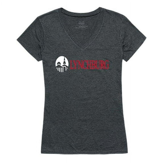 W Republic 529-179-HCH-05 University of Lynchburg Women Institutional T-Shirt, Heather Charcoal - 2XL