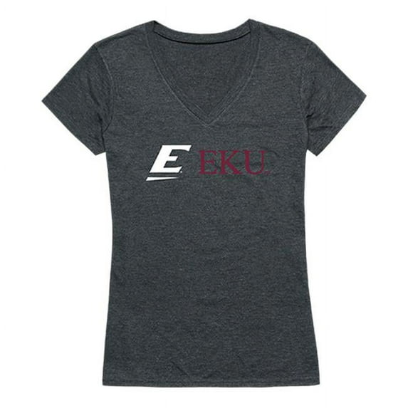 W Republic 529-217-HCH-01 Eastern Kentucky University Women Institutional T-Shirt, Heather Charcoal - Small