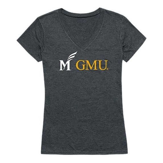 W Republic 529-221-HCH-05 George Mason University Women Institutional T-Shirt, Heather Charcoal - 2XL