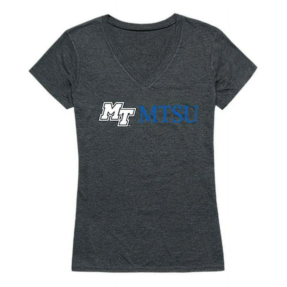 W Republic 529-223-HCH-04 Middle Tennessee State University Women Institutional T-Shirt, Heather Charcoal - Extra Large