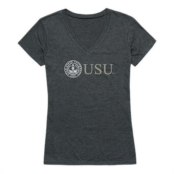 W Republic 529-250-HCH-01 Utah State University Institutional T-Shirt for Women, Heather Charcoal 2 - Small
