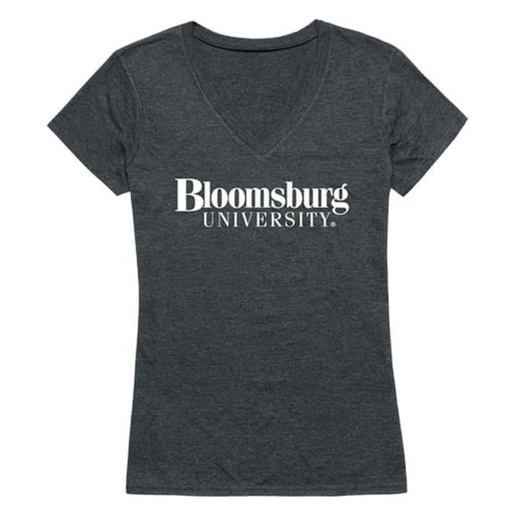 W Republic 529-268-HCH-03 Bloomsburg University of Pennsylvania Women Institutional Short Sleeve T-Shirt, Heather Charcoal - Large