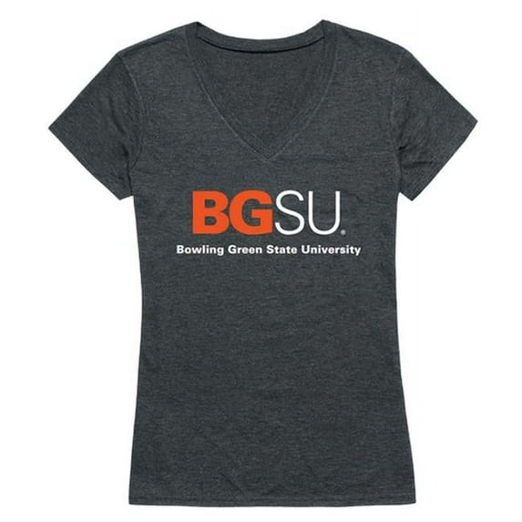 W Republic 529-269-HCH-03 Bowling Green State University Women Institutional Short Sleeve T-Shirt, Heather Charcoal - Large
