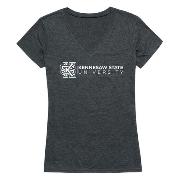 W Republic 529-320-HCH-03 Kennesaw State University Women Institutional T-Shirt, Heather Charcoal - Large