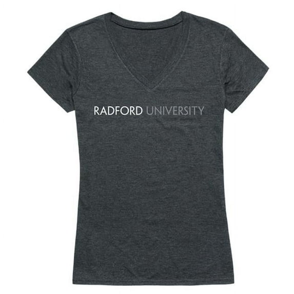 W Republic 529-366-HCH-04 Radford University Women Institutional T-Shirt, Heather Charcoal - Extra Large