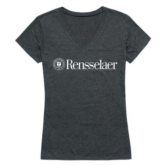 W Republic 529-367-HCH-01 Rensselaer Polytechnic Institute Women Institutional T-Shirt, Heather Charcoal - Small