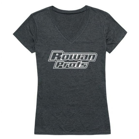 W Republic 529-371-HCH-02 Rowan University Women Institutional T-Shirt, Heather Charcoal - Medium