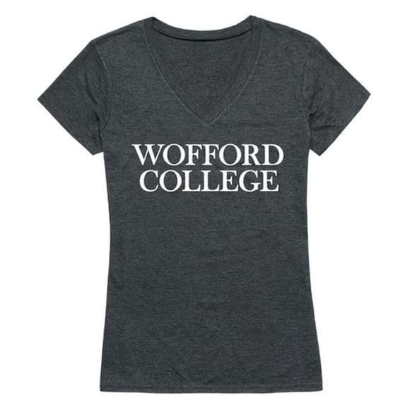 W Republic 529-415-HCH-01 Wofford College Women Institutional T-Shirt, Heather Charcoal - Small