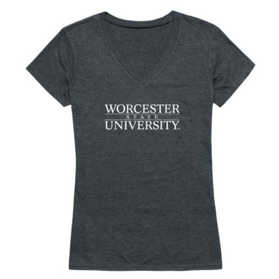 W Republic 529-478-HCH-03 Worcester State University Lancers Women Institutional T-Shirt, Heather Charcoal - Large