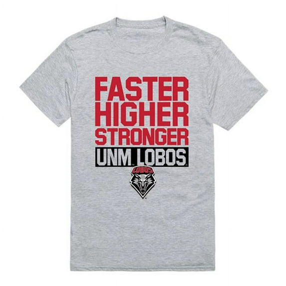 W Republic 530-182-HG2-05 University of New Mexico Men Workout T-Shirt, Heather Grey - 2XL