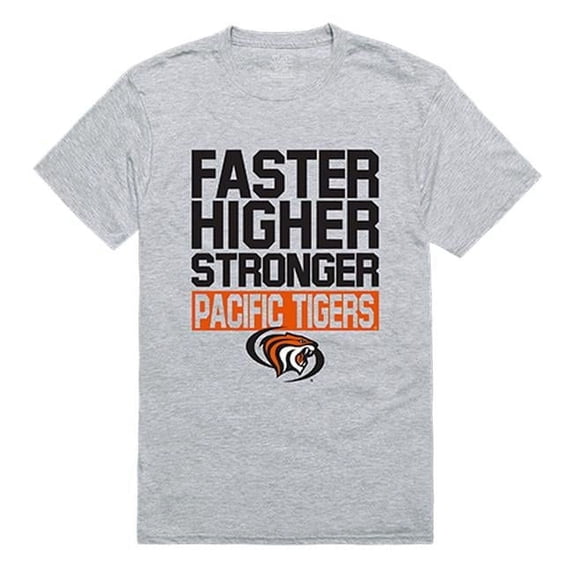 W Republic 530-248-HGY-05 University of the Pacific Workout T-Shirt, Heather Grey - 2XL