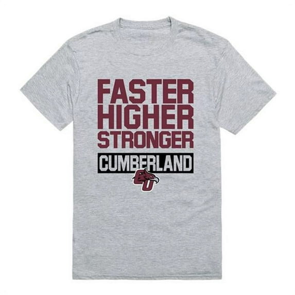 W Republic 530-287-HGY-05 Cumberland University Men Workout T-Shirt, Heather Grey - 2XL