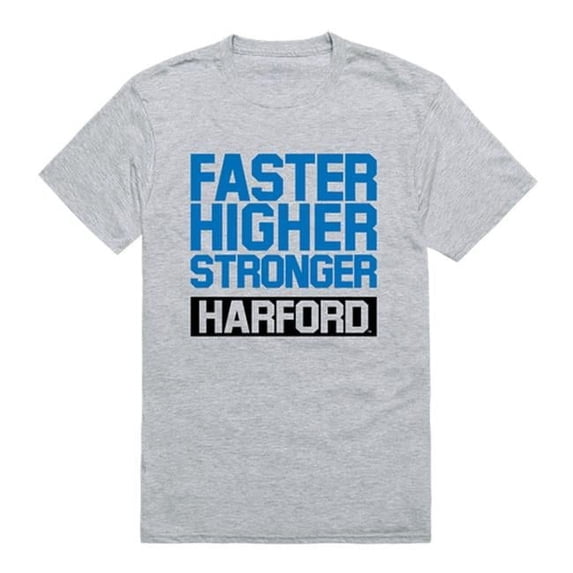 W Republic 530-313-HGY-01 Brown University Men Workout T-Shirt, Heather Grey - Small
