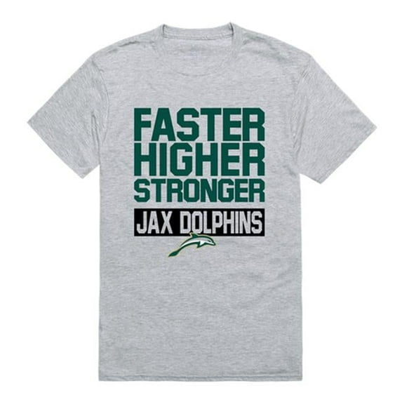 W Republic 530-318-HGY-03 Jacksonville University Men Workout T-Shirt, Heather Grey - Large