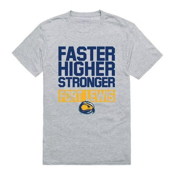 W Republic 530-437-HGY-05 Fort Lewis College Workout T-Shirt, Heather Grey - 2XL