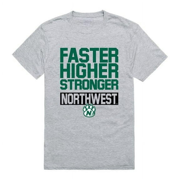 W Republic 530-440-HGY-04 Northwest Missouri State University Workout T-Shirt, Heather Grey - Extra Large