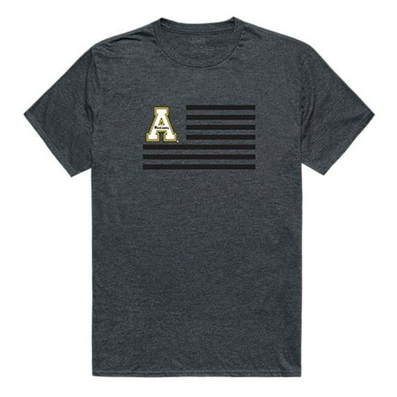 W Republic 531-104-HCH-01 Appalachian State University Men Flag T-Shirt, Heather Charcoal - Small