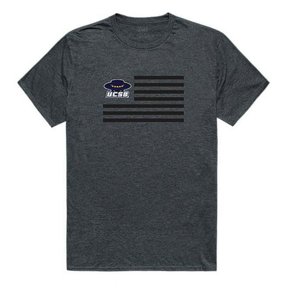 W Republic 531-112-HCH-03 University of California, Santa Barbara Men Flag T-Shirt, Heather Charcoal - Large
