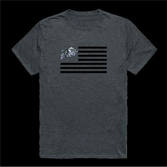 W Republic 531-136-HC2-03 United States Naval Academy Midshipmen Flag T-Shirt, Heather Charcoal - Large