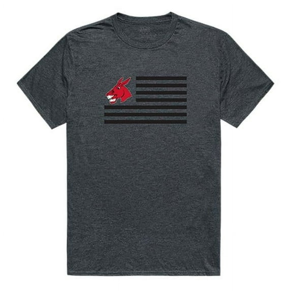 W Republic 531-209-HCH-03 University of Central Missouri Flag T-Shirt, Heather Charcoal 2 - Large