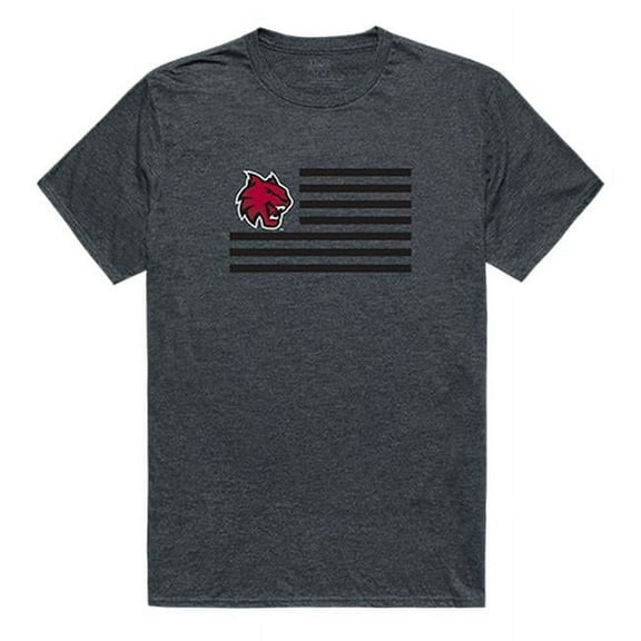 W Republic 531-213-HCH-05 Central Washington University Flag T-Shirt, Heather Charcoal 2 - 2XL