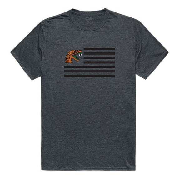 W Republic 531-218-HCH-02 Florida A&M University Flag T-Shirt, Heather Charcoal 2 - Medium