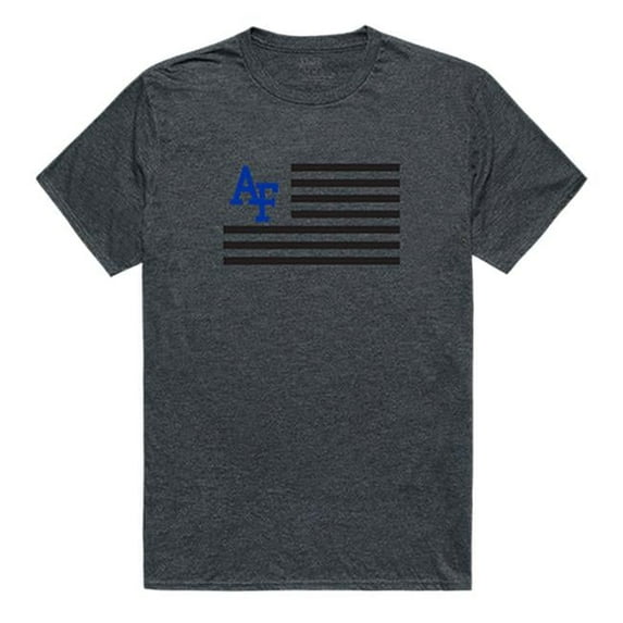 W Republic 531-242-HCH-02 US Air Force Academy Flag T-Shirt, Heather Charcoal 2 - Medium