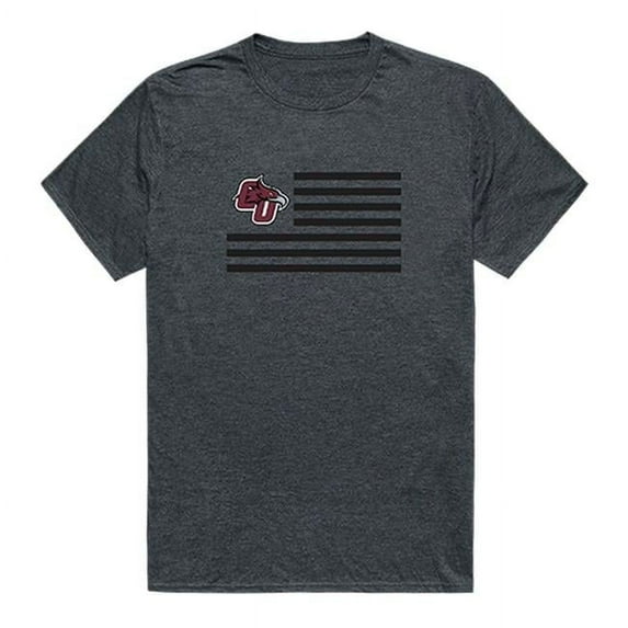 W Republic 531-287-HCH-05 Cumberland University Men Flag T-Shirt, Heather Charcoal - 2XL