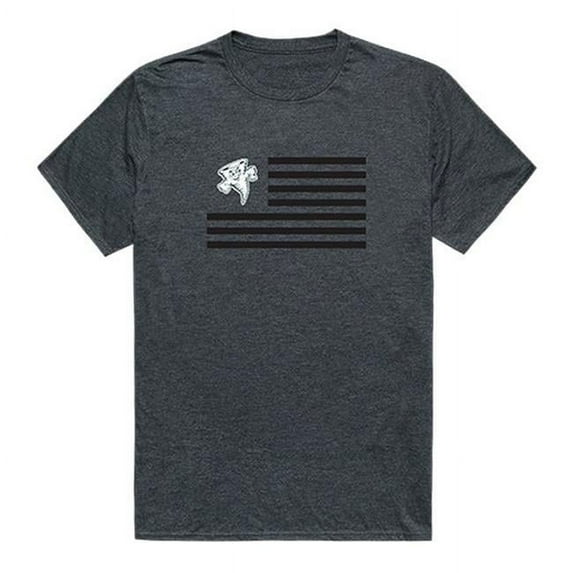 W Republic 531-324-HCH-03 Lake Erie College Flag T-Shirt, Heather Charcoal 2 - Large