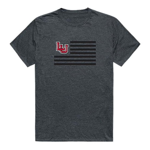 W Republic 531-326-HCH-02 Lamar University Flag T-Shirt, Heather Charcoal 2 - Medium