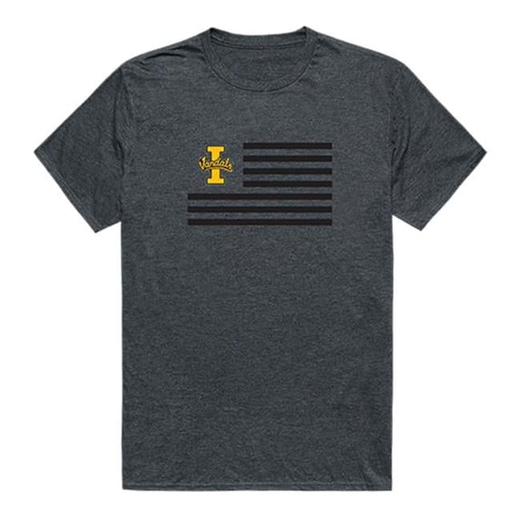 W Republic 531-395-HCH-03 University of Idaho Flag T-Shirt, Heather Charcoal 2 - Large