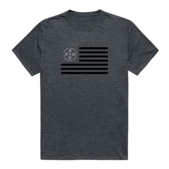 W Republic 531-553-HCH-05 New College Flag T-Shirt, Heather Charcoal - 2XL