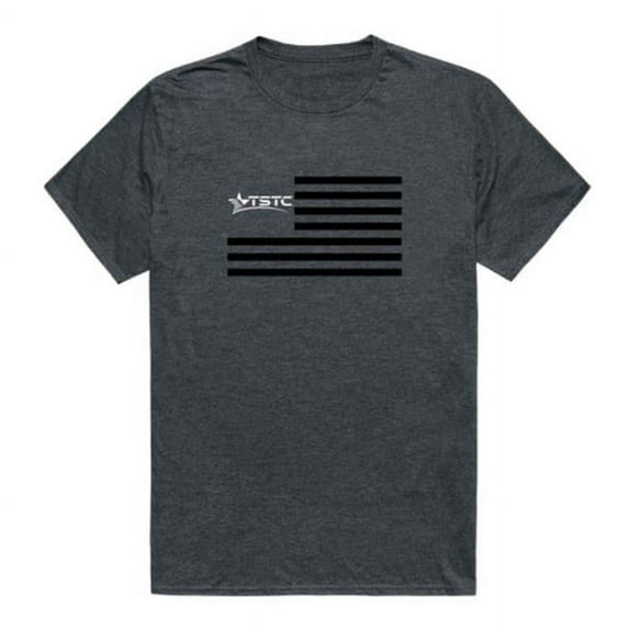 W Republic 531-677-HCH-02 Texas State University Technical Flag T-Shirt, Heather Charcoal - Medium