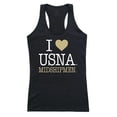 thumbnail image 1 of W Republic 532-136-BLK-01 United States Naval Academy Love Tank for Women, Black & White - Small, 1 of 1