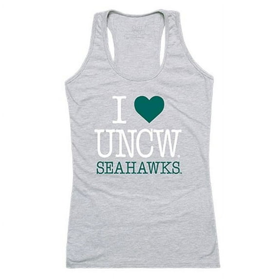 W Republic 532-139-HGY-04 University of North Carolina Wilmington Love Tank for Women, Heather Grey - Extra Large