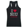thumbnail image 1 of W Republic 532-142-BLK-04 Northern Illinois University Love Tank for Women, Black & White - Extra Large, 1 of 1