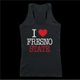 thumbnail image 1 of W Republic 532-169-BK2-04 California State University, Fresno Bulldogs Women I Love Tank Top, Black - Extra Large, 1 of 1