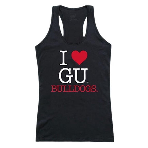 W Republic 532-187-BLK-02 Gonzaga University Women I Love Tank Top, Black & White - Medium
