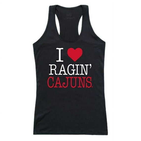 W Republic 532-189-BLK-02 Lafayette College Women I Love Tank Top, Black & White - Medium