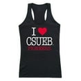 thumbnail image 1 of W Republic 532-205-BLK-04 California State University, East Bay Women I Love Tank Top, Black & White - Extra Large, 1 of 1
