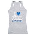 thumbnail image 1 of W Republic 532-207-HGY-04 California State University, San Bernardino Women Love Tank Top, Heather Grey - Extra Large, 1 of 1
