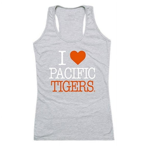 W Republic 532-248-HGY-04 Pacific University Women Love Tank Top, Heather Grey - Extra Large