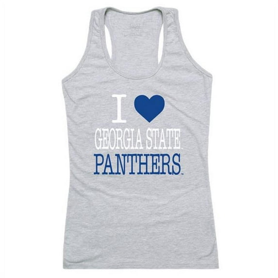W Republic 532-256-HGY-05 Georgia State University Love Tank for Women, Heather Grey - 2XL